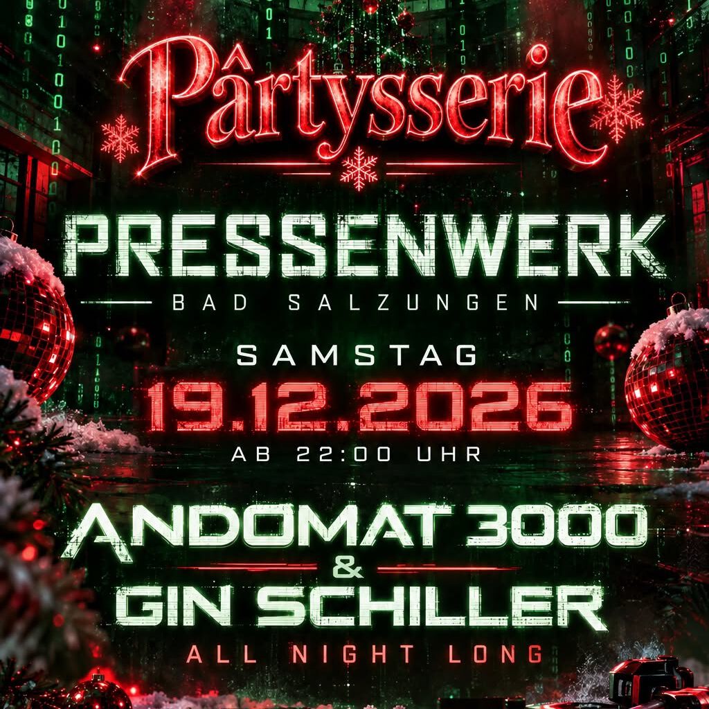 X-mas Pârtysserie mit Andomat 3000 & Gin Schiller