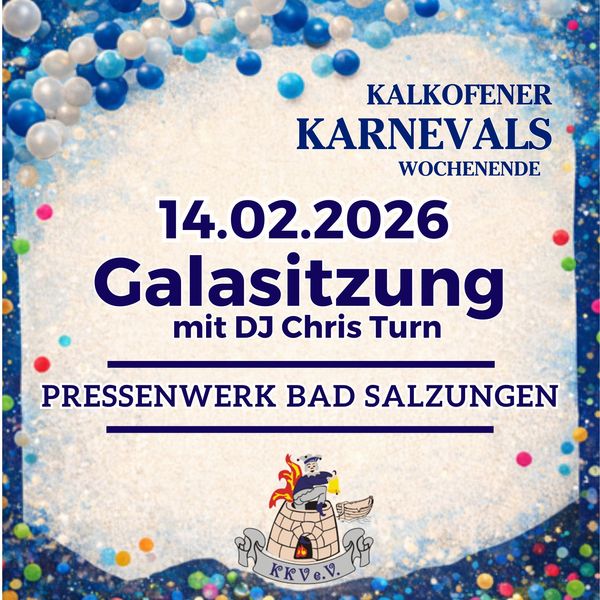 Große Galasitzung und anschließend Party mit DJ Chris Turn