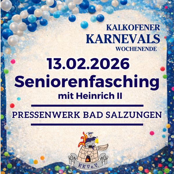 Großer Seniorenfasching des KKV